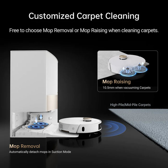  Dreame L20 Ultra Robot Vacuum and Mop with Mop-Extend, Auto  Mop Removal & Raising, Washing and Drying, 7000Pa Suction, Self-Emptying,  Self-Refilling, AI Obstacle Avoidance